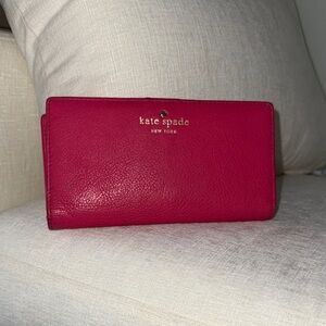 Kate Spade Fuchsia Leather Wallet